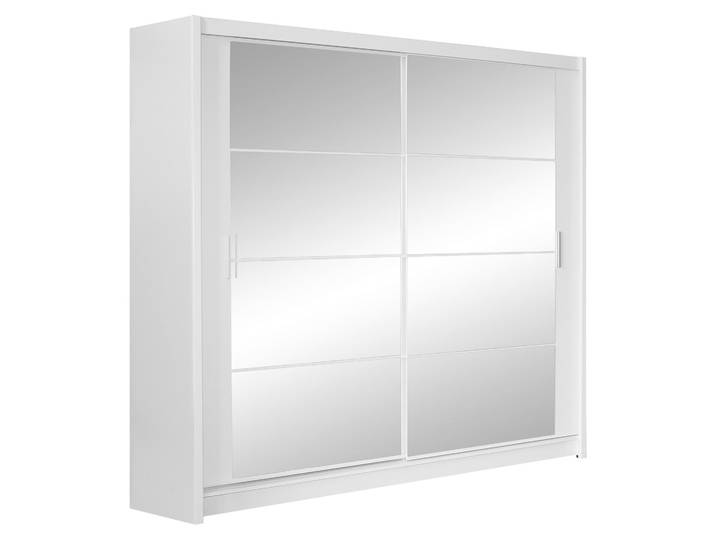 Masseno Schiebetürenschrank KAYN 160/215/61 cm 2-türig mit Spiegel Weiß