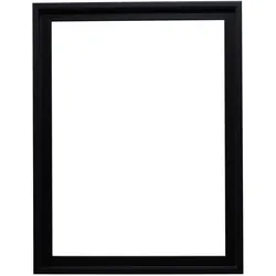 effect Schattenfugenrahmen Profil 50K Holz 60 x 60 / Schwarz