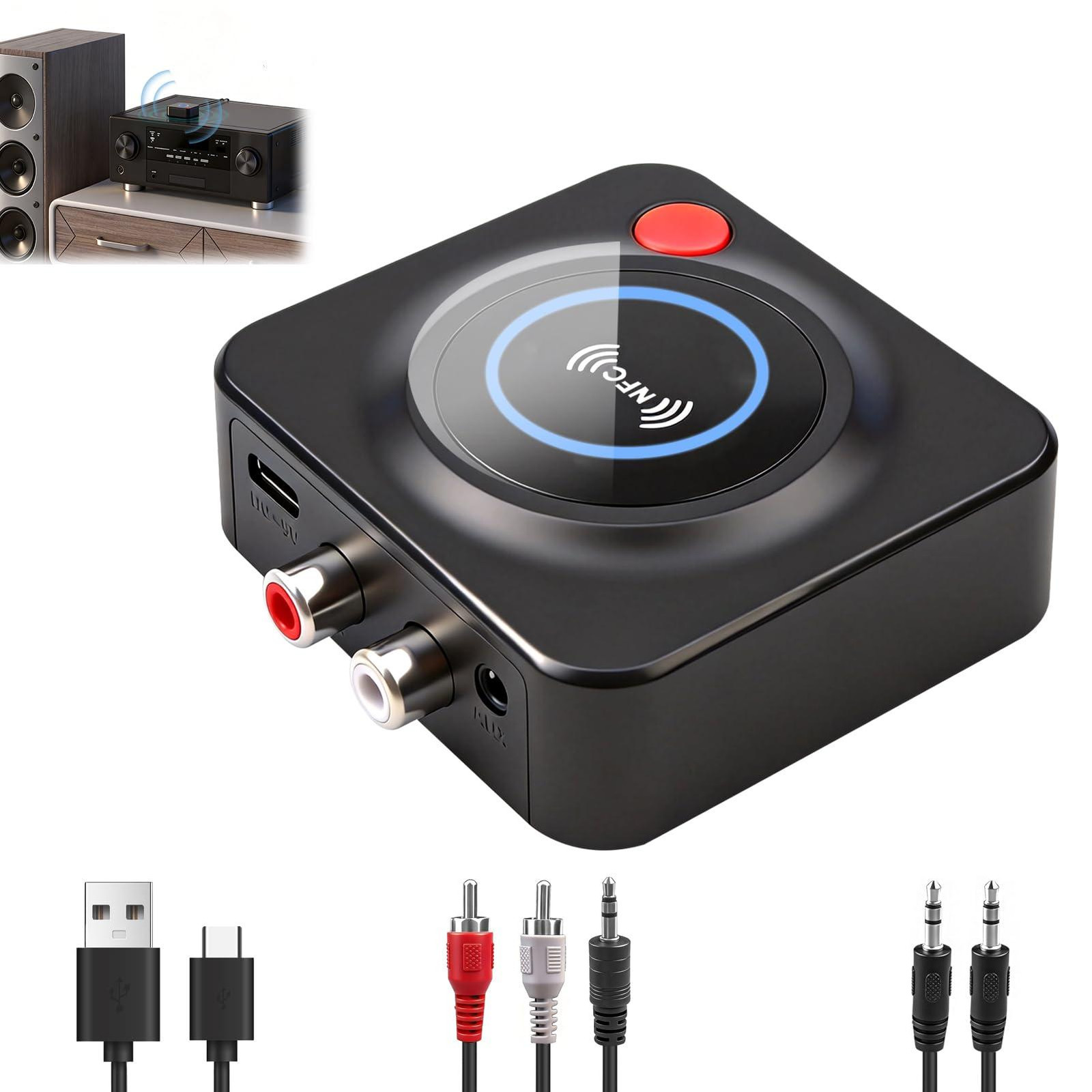 Selius Bluetooth audio-ontvanger met NFC voor hifi-installaties