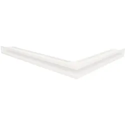 OutInFire Ecklüftungsgitter für Kamin  60x800x600 - Loft Angle links weiß