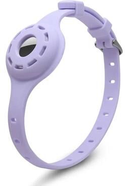 Uplifted Finds Silicone Anti Lost Pet Collar For Apple AirTag Protective Tracker l purple