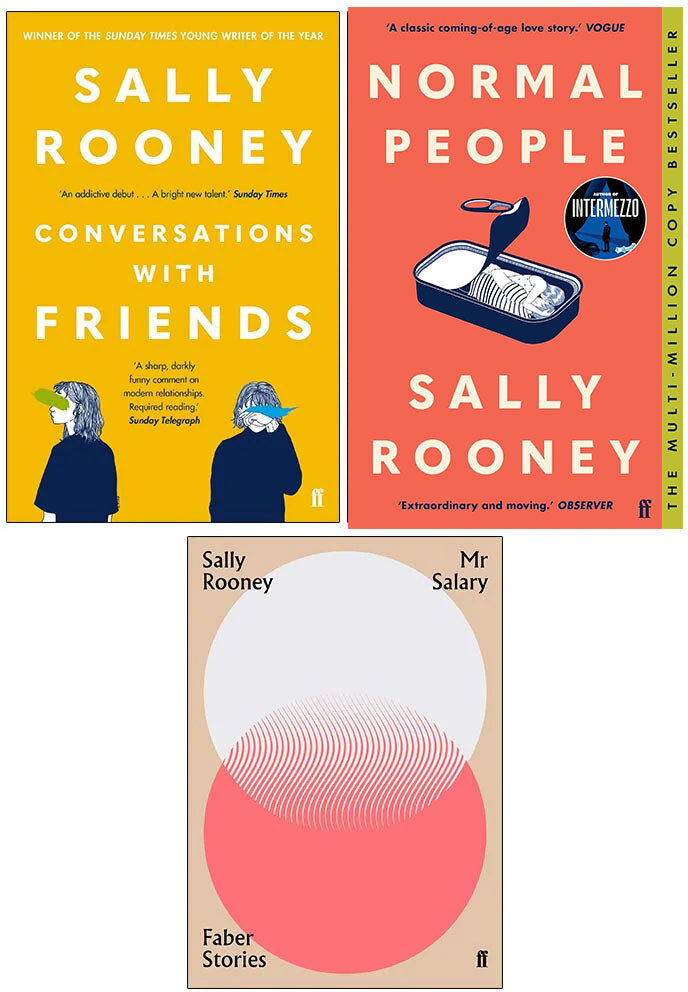Faber Sally Rooney 3 Books Collection Set - Normal People, Conversations with Friends, Mr Salary - Adult Fiction Paperback -  UK Edition