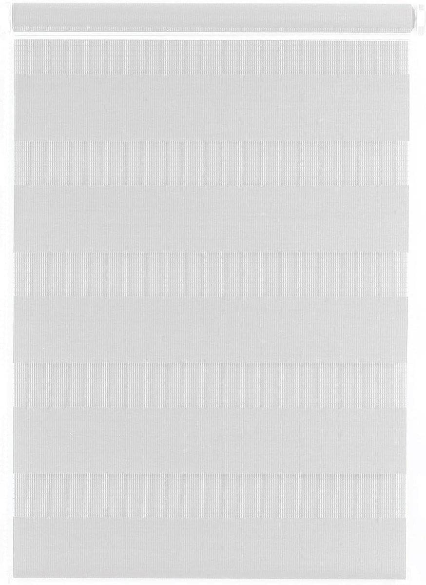 Zebra Jaloezieën Duo rolgordijn Wit - 64 x 165 cm