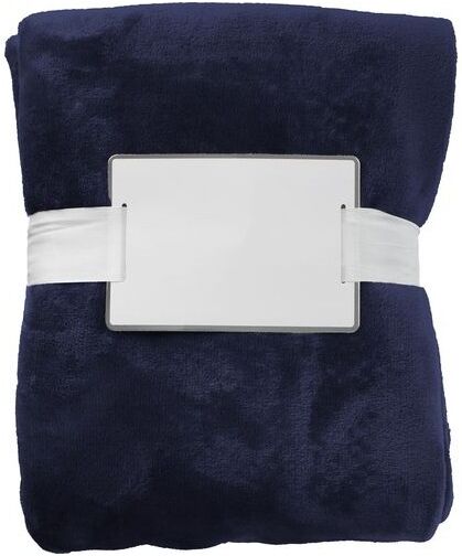 Plaid polaire en flanelle personnalisable 120x150 cm Sean polyester bleu