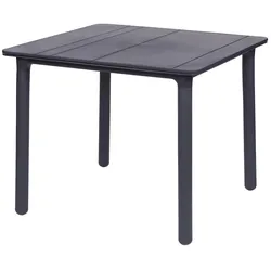 Quadratischer Tisch 90x90 Noa garbar Kunststoff Grau