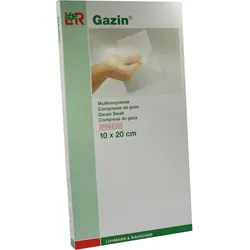 Gazin Kompresse 10x20cm 8Fach Steril 10 ST