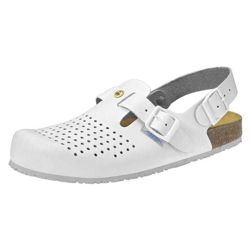 Abeba Berufsschuh Clog weiss 4050, OB, EU-Schuhgrösse: 39 (OB, 39) (4050-39)