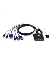 ATEN KVM-Switch USB 2 x KVM ports 1 lokaler Benutzer Desktop (CS22U)
