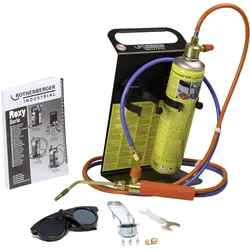 ROTHENBERGER Industrial Autogenschweiß- und Hartlötgerät Roxy Kit PLUS mit Zubehör-SET inkl. MAXIGAS 600ml - 1000001272