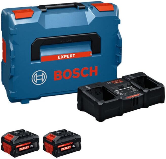 BOSCH Kit de démarrage Batterie/Chargeur 2x EXBA18V-80 + EXAL18V2-320; C (1600A0373X)