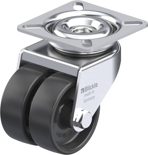 Blickle 106708 LDA-POA 50G Doppel-Lenkrolle Rad-Durchmesser: 50mm Tragfähigkeit (max.): 80kg 1St.