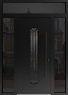VDOMDOORS Ronex 0521 Black Steel Exterior Door