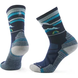 Smartwool, Damen, Sportsocken, Women's Hike Light Cushion New Pattern Crew Socks (L), Blau