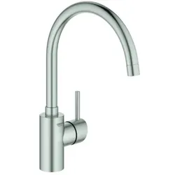 Grohe Concetto Küchenarmatur 32661DC3 supersteel, schwenkbarer Rohrauslauf, innenliegende Wasserführung