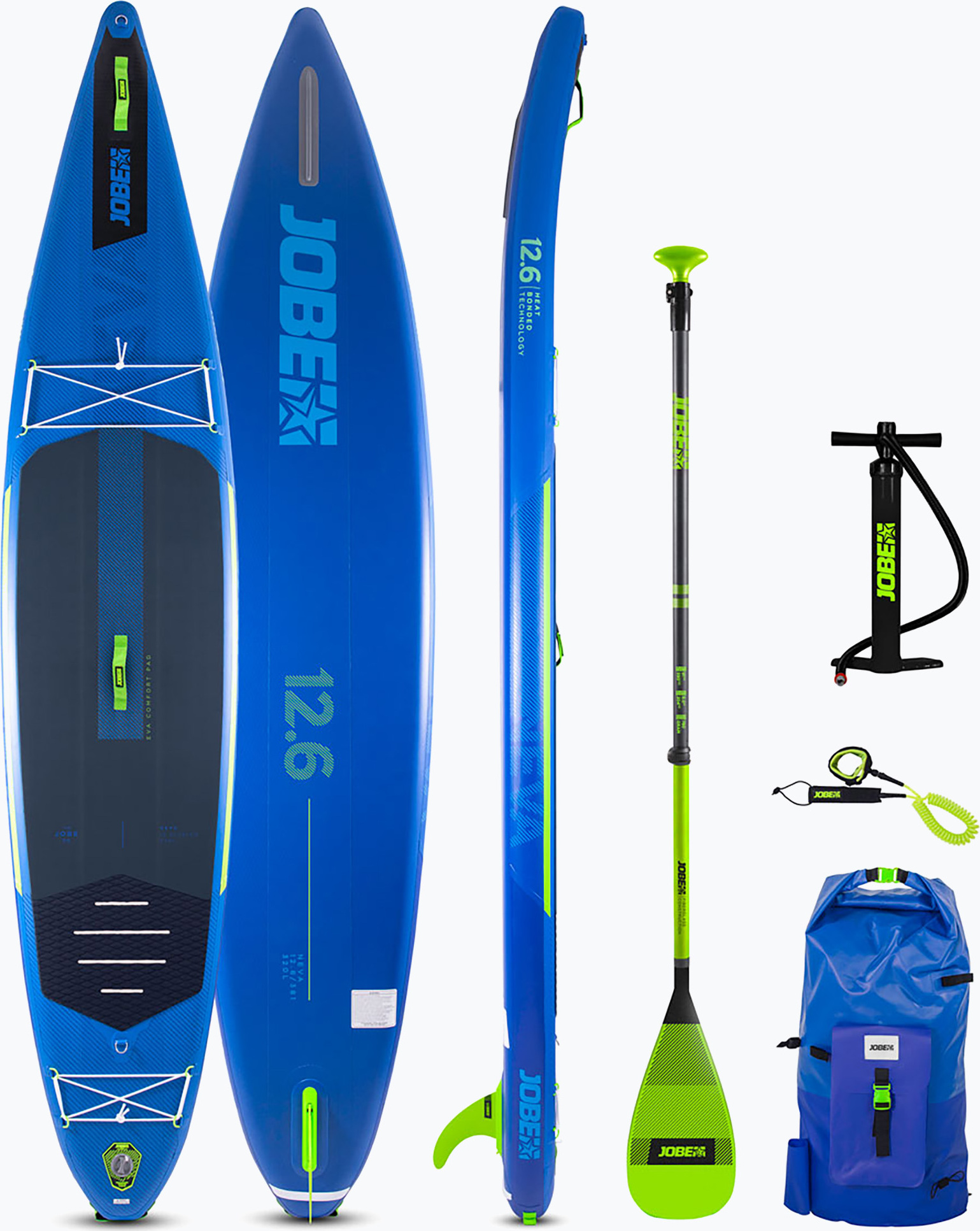 Jobe NEVA SUP 12.6 Package Surf SUP Stand up Paddle Board Komplettset