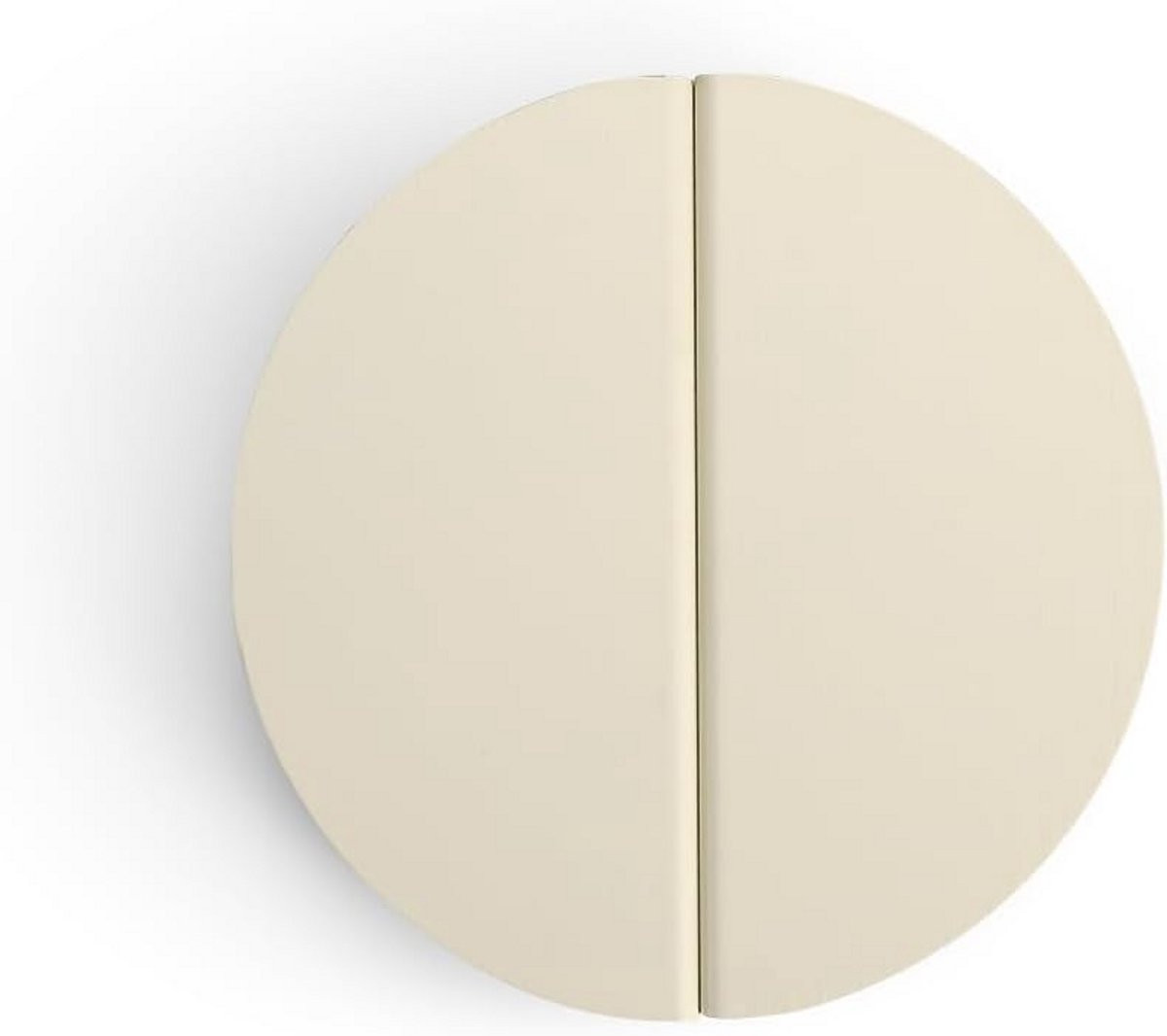 2x Halve Maan Ladegrepen Gebroken Wit - Ronde Kastknoppen voor Keuken en Slaapkamer Meubels