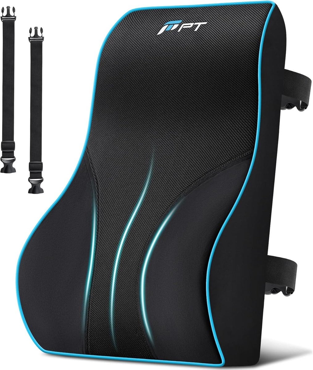Comfortabel Zitkussen van Traagschuim met Hoge Dichtheid - Blauw Zwart