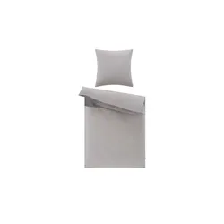 Esprit Flanell-Velvet Bettwäsche  E-Harp , grau , Maße (cm): B: 135