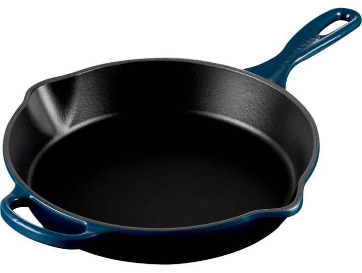 LE CREUSET Brat-/Servierpfanne 26cm NUI, blau, Gusseisen