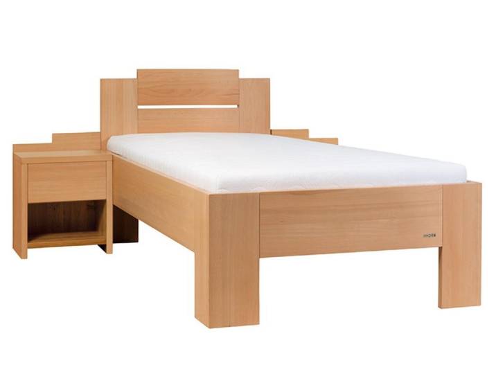 Natur24 Einzelbett Massivholz Einzelbett aus Buche