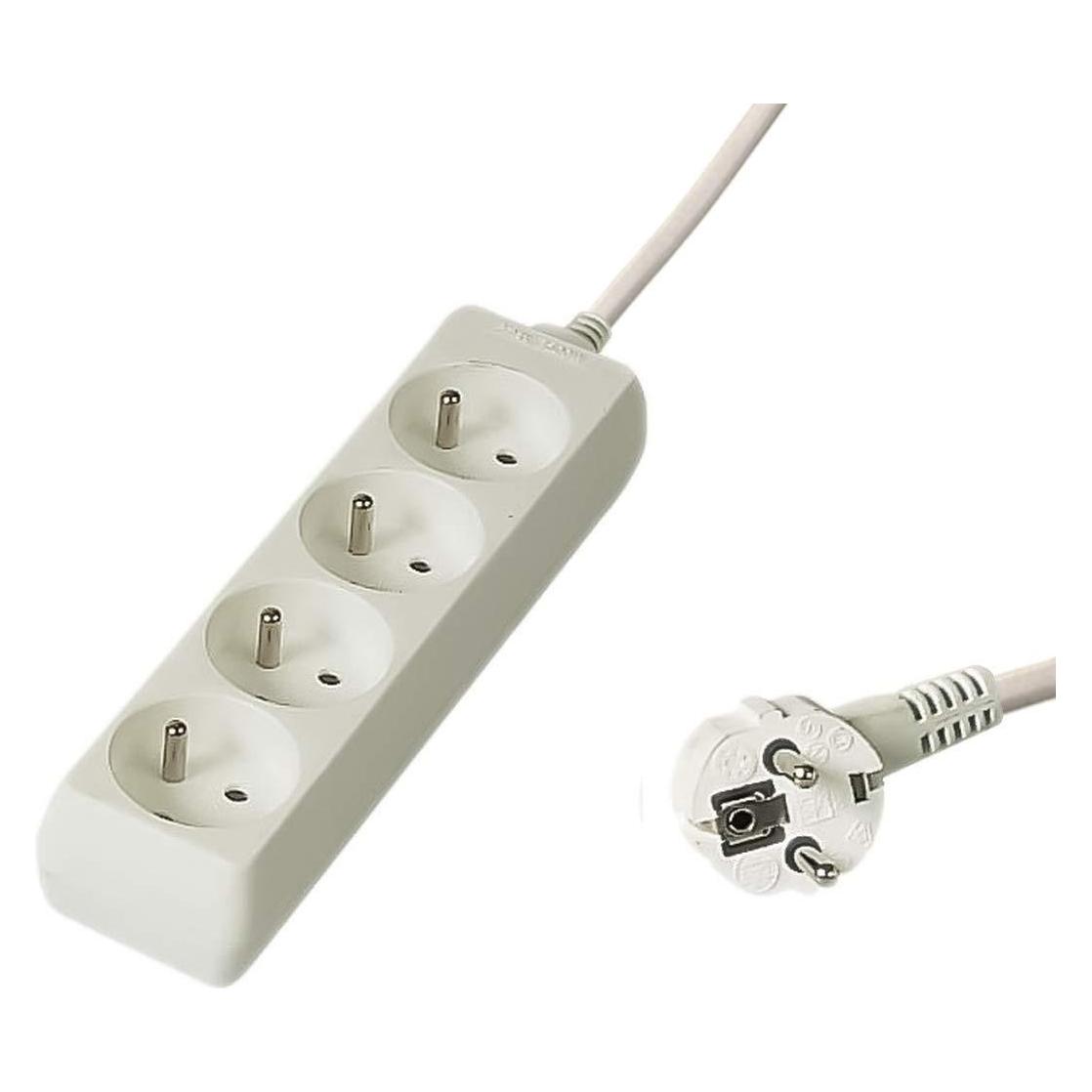 PremiumCord PP4-05 power extension 4 AC outlet(s) White (5 m, CEE 7/3) (PP4-05)