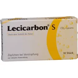 LECICARBON S CO2 Laxans Suppositorien 10 St