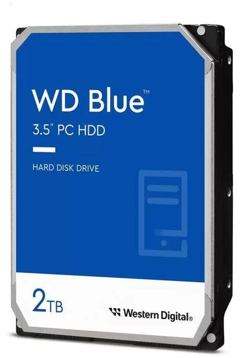 Western Digital WD Blue Interne harde schijf, 2 TB, 3,5 inch, 5400 RPM, WD20EARZ