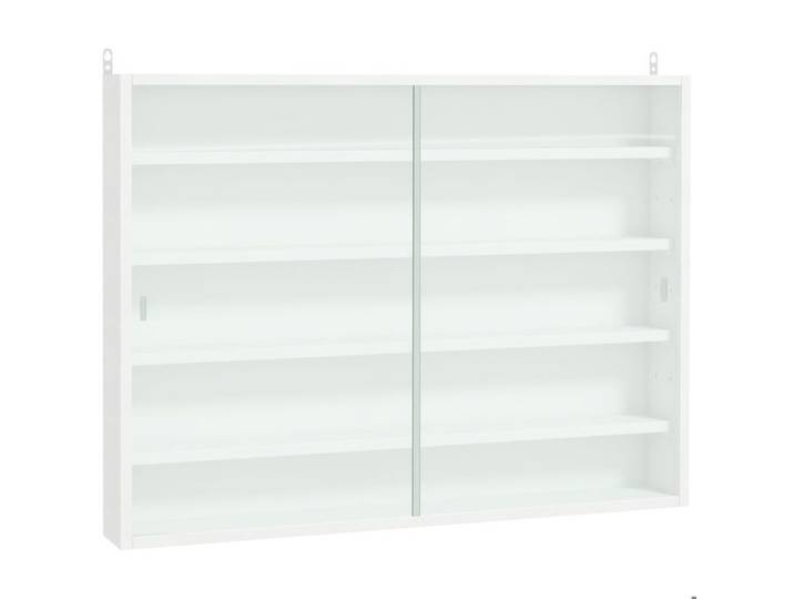 Vitrine murale pour objets de collection - HOMCOM - 80x9.5x60cm - Panneau de particules - blanc