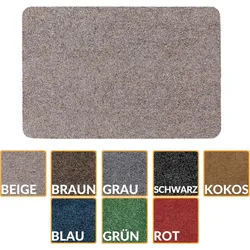 Fußabtreter Schmutzfangmatte Fußmatte Sauberlaufmatte Fußabstreifer Eingang POET Mehrfarbig - Hellbraun, 40 x 60 cm