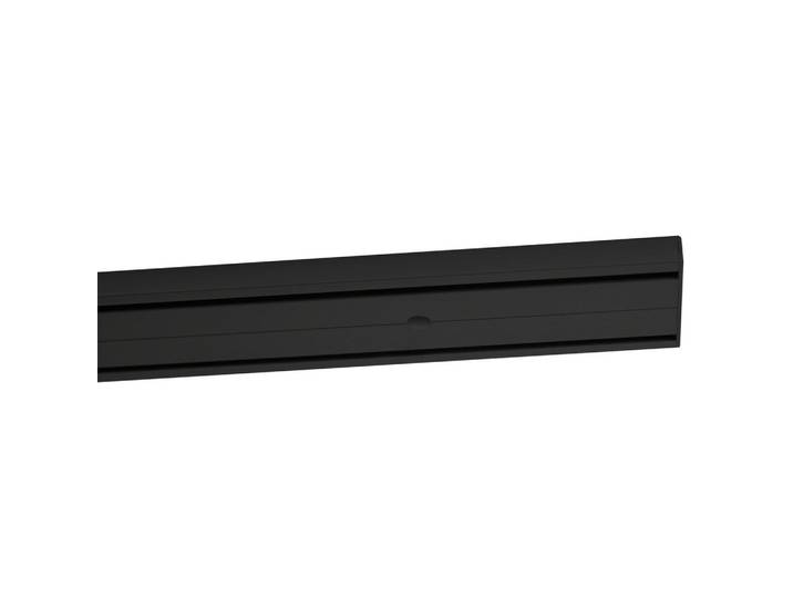 Vorhangschiene, Schwarz, Metall, 300 cm, Heimtextilien, Vorhänge, Vorhangschienen