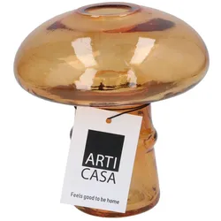 Arti Casa, Vase, Glasvase Pilzform Ø12x13cm