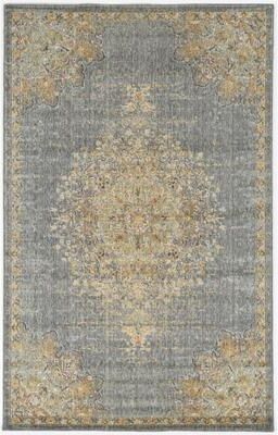 Gracewood Hollow Wool Vintage Medallian Oriental Area Rug