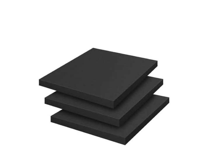 EDvkrgqx Sofa-Stützbretter aus hochdichtem Schaumstoff Schwarz/Grau 1/2/3 Stück 50 x 50 x 5 cm zur Unterstützung von Couchkissen: Wiederherstellung der Festigkeit(3pcs Black)