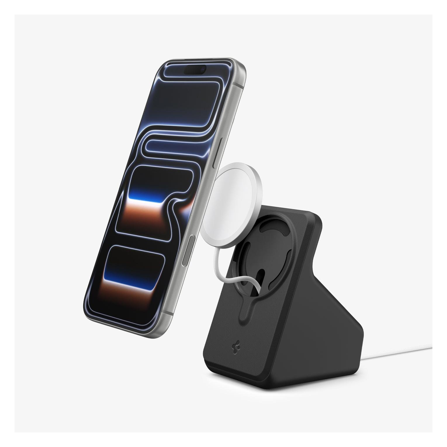 Spigen MagSafe Charger Stand S, black (25 W) (AMP09170)