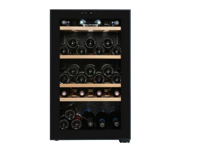CLIMADIFF Weintemperierschrank CEPAGE52F, für 52 Standardflaschen á 0,75l,1 Temperaturzone, LED Beleuchtung