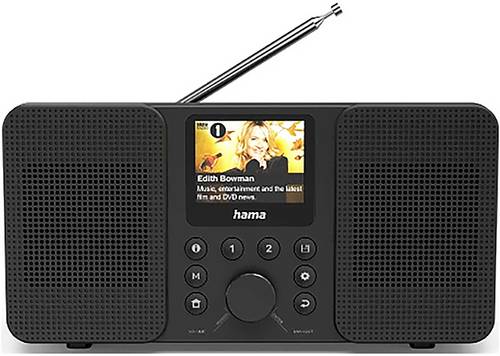 Hama Digitalradio "DIR10", DAB+/Internetradio/Bluetooth RX/App Internetradio HiFi-Tuner Schwarz
