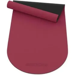 NEOLYMP Pilates Yogamatte rutschfest PU & Naturkautschuk, Größe 180 x 66 x 0,5 cm in Rot Rot