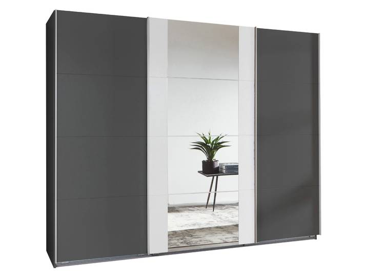Kleiderschrank Juli graphit Holzwerkstoff B 313 cm