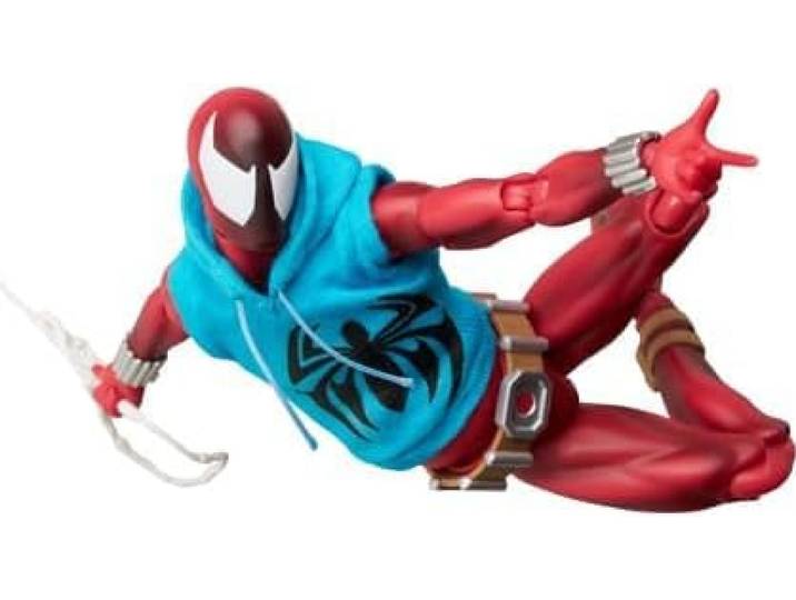 Medicom Spielzeug (MEDICOM Toy) MAFEX Mafex Nr. 268 Figur Scarlet Spider (Comic Ver.), Version 2.0, ca. 155 mm hoch, maßstabsfrei, bemalte Actionfigur