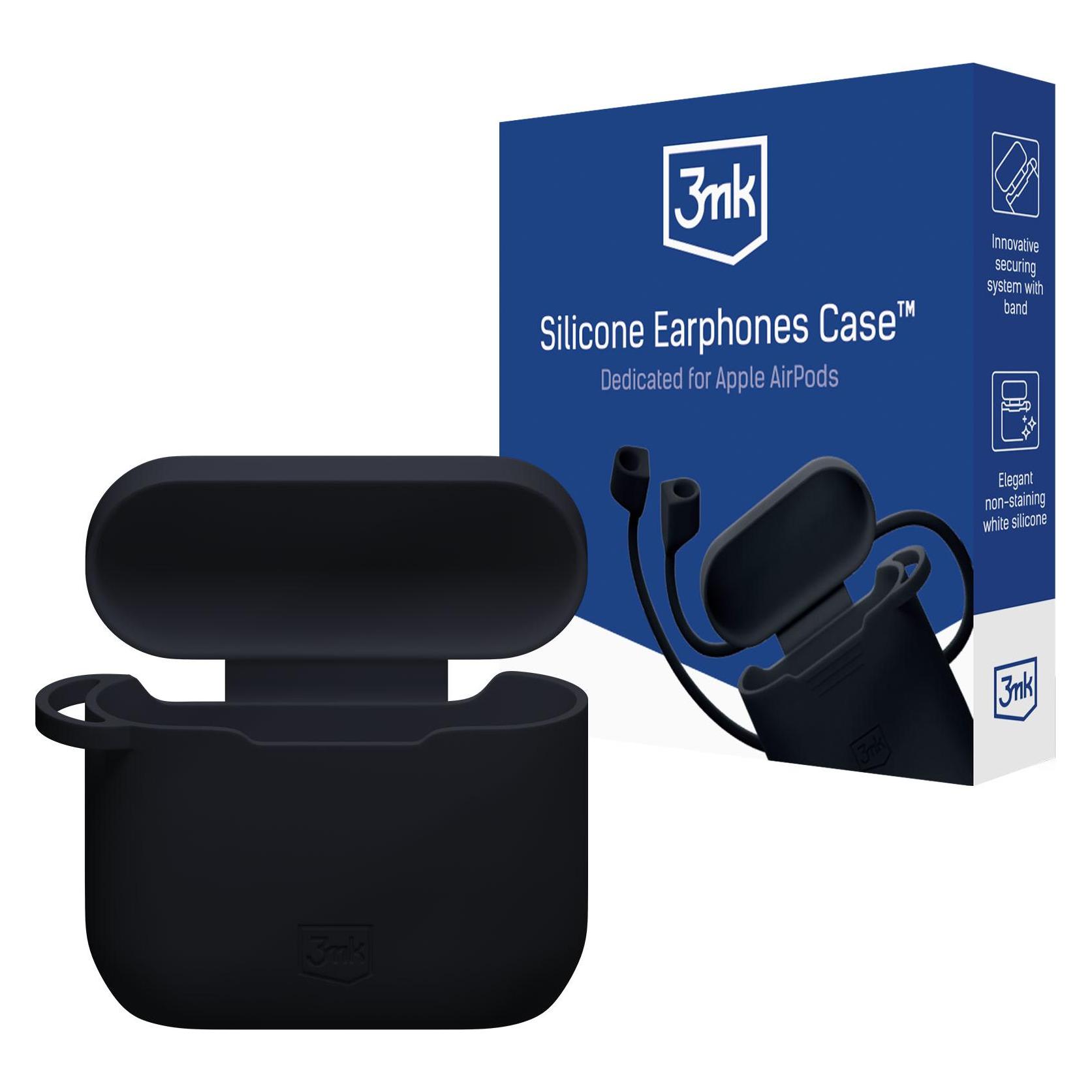3MK Apple AirPods 3rd gen. - Silicone AirPods Case Black (Kopfhörer Hülle) (157855)