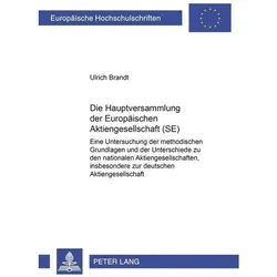 Die Hauptversammlung der Europäischen Aktiengesellschaft (SE), Fachbücher von Ulrich Brandt