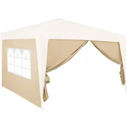 Deuba Pavillon Seitenwände für Capri 3x6m beige