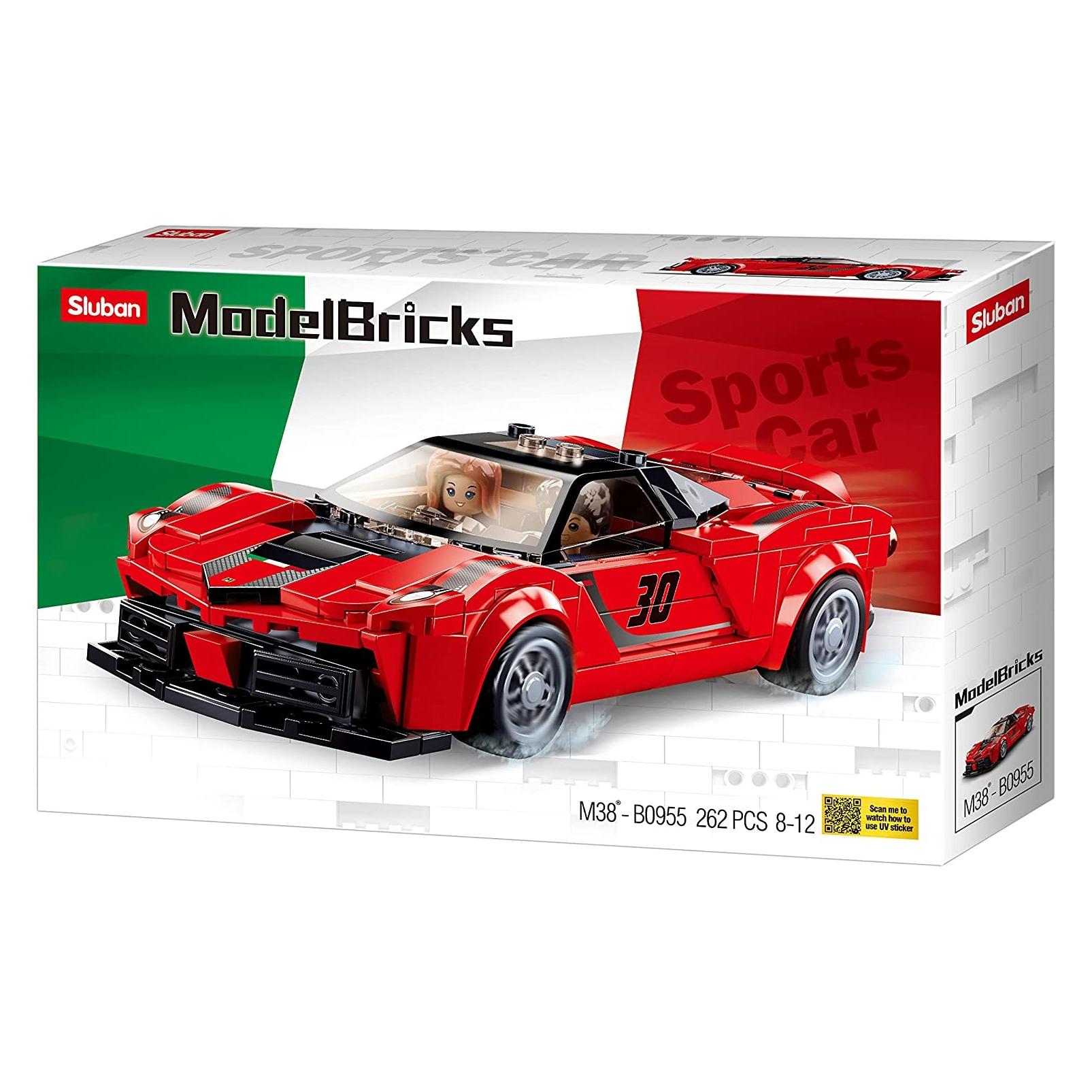 Sluban Italienischer Supersportwagen Rot (M38-B0955)