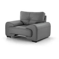 RELAXSESSEL Omega aus Kunstleder, Grau