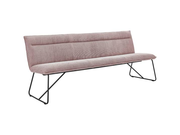 Johann Jakob Sitzbank, Altrosa, Metall, 2,5-Sitzer, 180x88x66 cm, erweiterbar, mit Rückenlehne, Esszimmer, Bänke, Sitzbänke