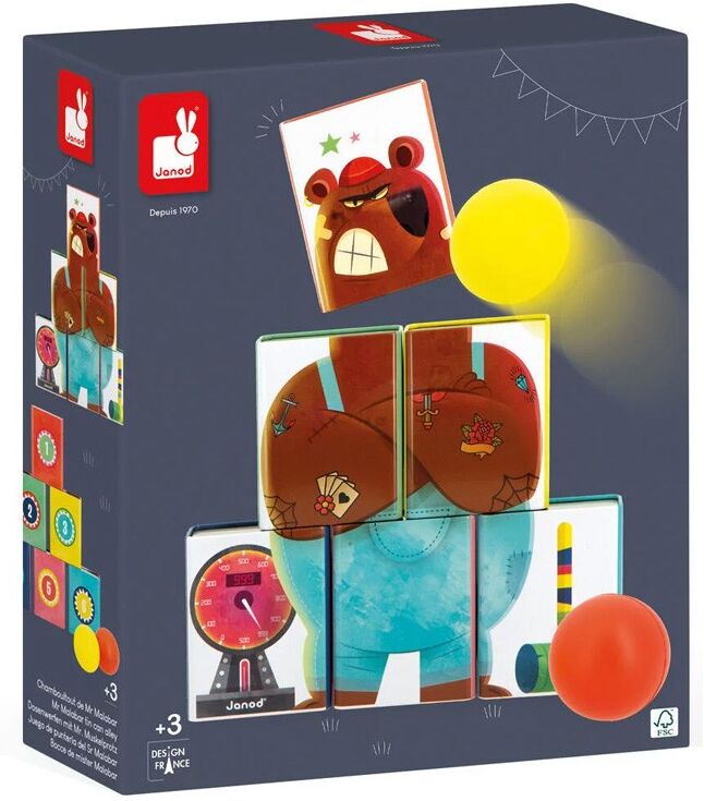 Applepop : Chamboule-tout Monsieur Ours - Janod