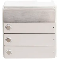 RSA2-kompakt Edelstahl Block (3x Klingel/1xBeleuchtung)