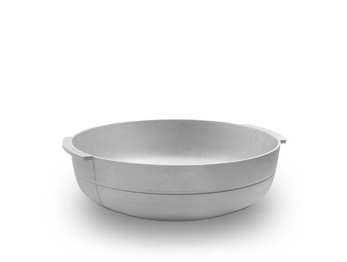 Blumenkasten Nr. 3, wide Linea Korbo silber, Designer Monica Förster, 20 cm