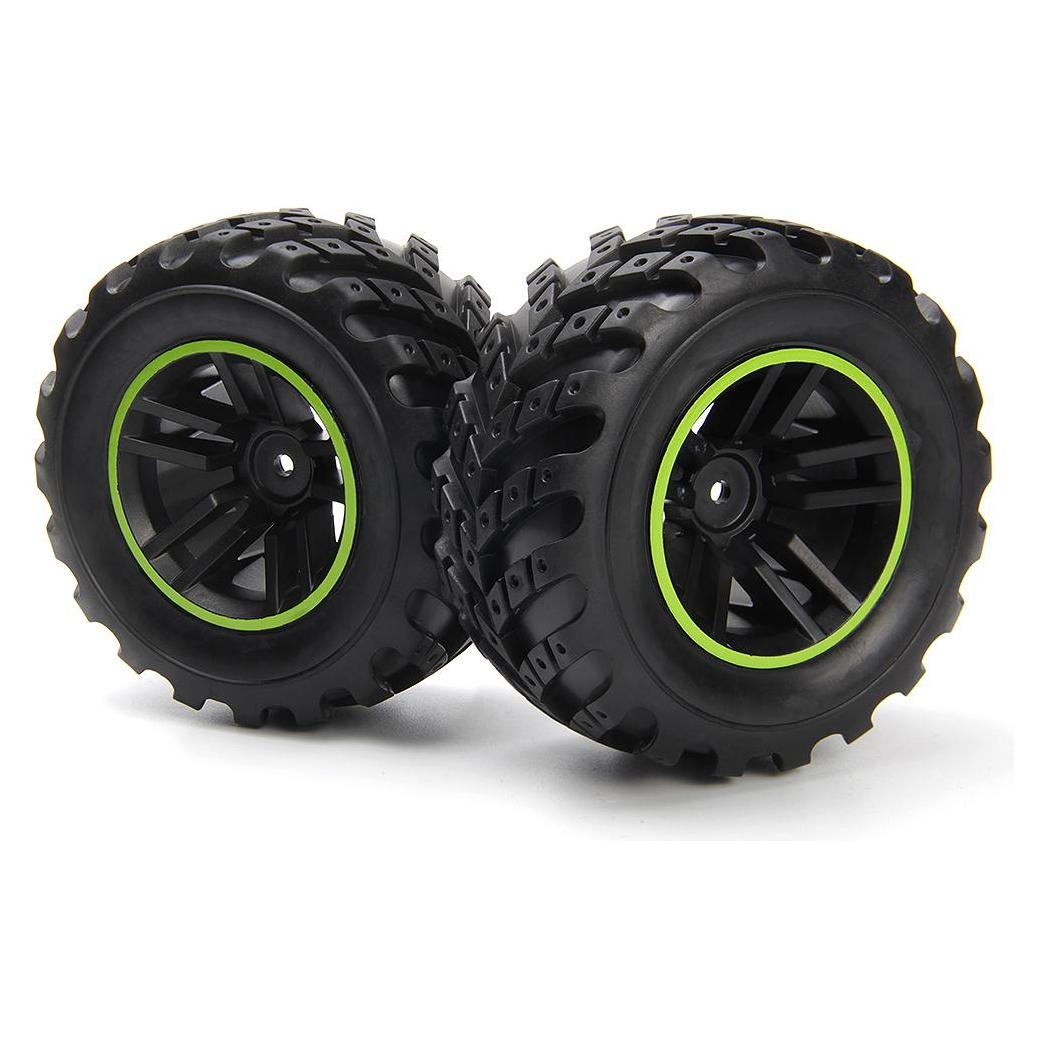 Wittmax Spryte Wheels/Tires Assembled (Black/Green) (540324)