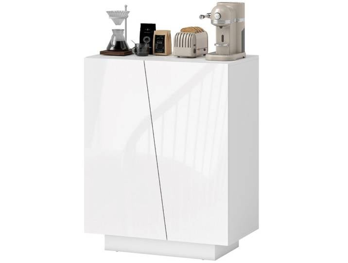 LIA Buffet blanc brillant 70x40x88cm